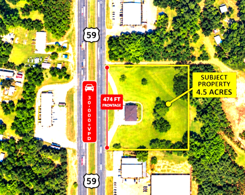 Retail property in Nacogdoches, TX — Off-Market Liquor Store on ±4.5 Acres