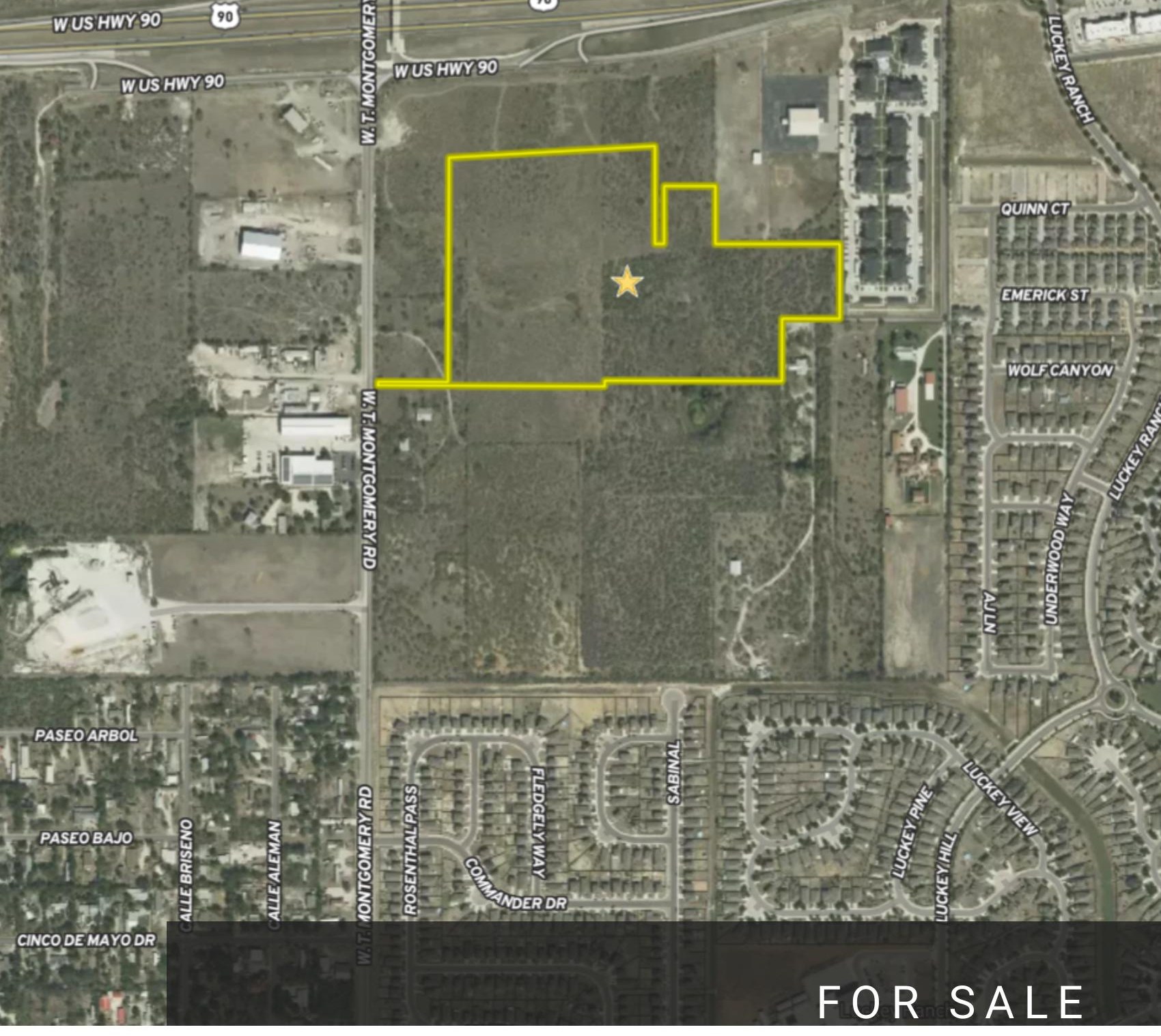 Land property in 6250 W.T. Montgomery Road, San Antonio, TX — Off-Market 30.72 Acre Land — San Antonio