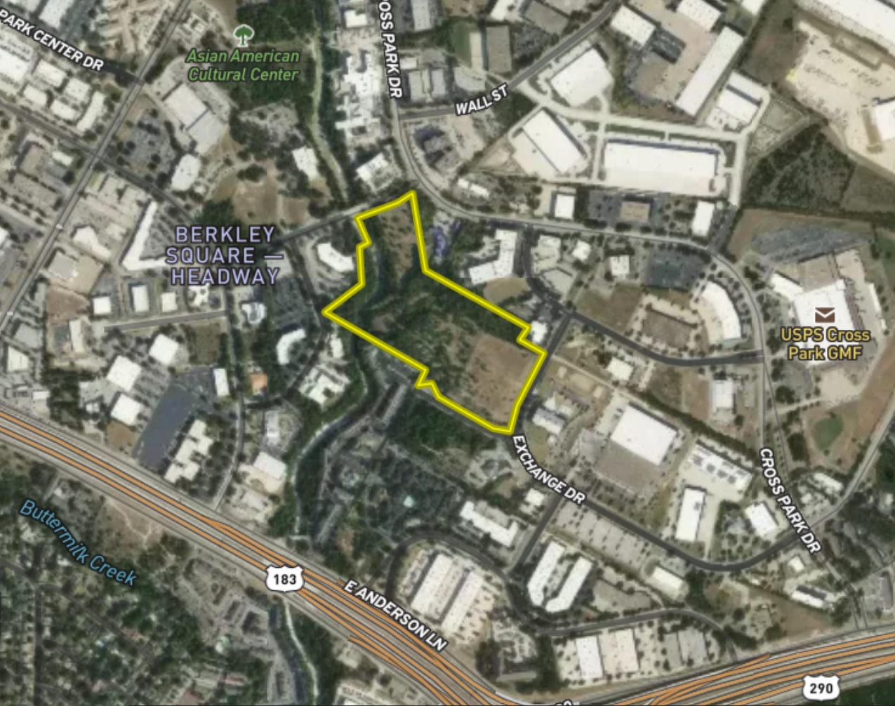 Land property in 8146 Exchange Drive, Austin, TX — Off-Market 25.13 Acre Land — Austin
